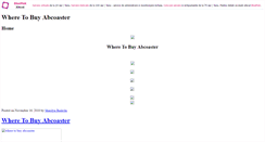 Desktop Screenshot of abcoaster.sufx.net